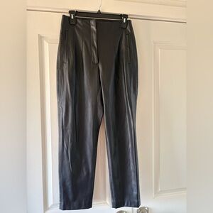 Zara high waisted faux leather pants